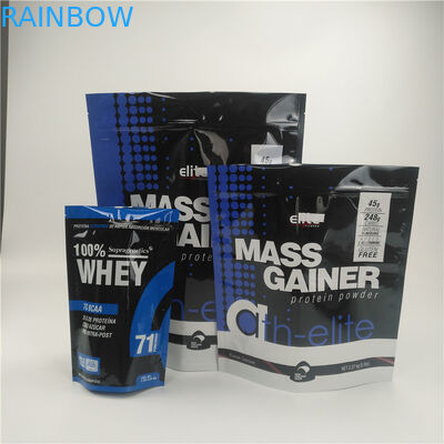 Die Hanf-Plastikbeutel, die Nahrung verpacken, stehen oben Reißverschluss-Tasche