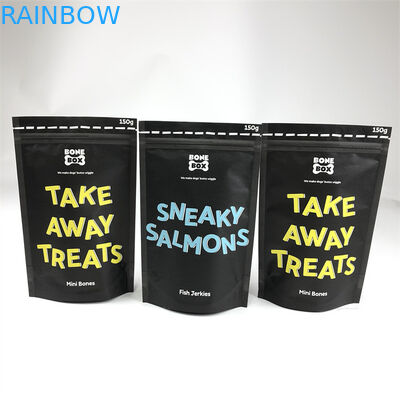 CMYK druckte die Plastikbeutel, die Kraftpapier-Hundefutter-Tasche verpacken