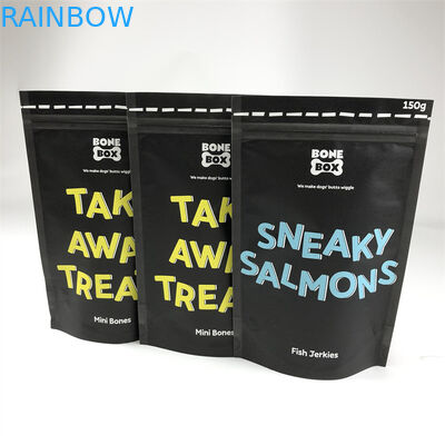 CMYK druckte die Plastikbeutel, die Kraftpapier-Hundefutter-Tasche verpacken