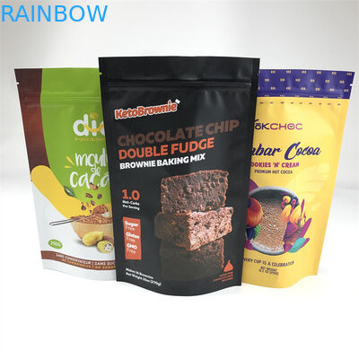 Nahrungsmittelgrad-Zipverschluss-Plastiktasche-Aluminiumfolie-Stand herauf Tasche mit Reißverschluss