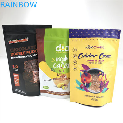 Nahrungsmittelgrad-Zipverschluss-Plastiktasche-Aluminiumfolie-Stand herauf Tasche mit Reißverschluss