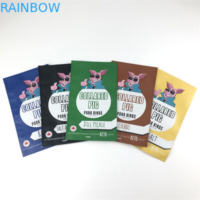 Plastik-Zipverschluß der Seiten- Dichtungs-drei sackt Plastik-wiederversiegelbaren Geruch-Beweis ein