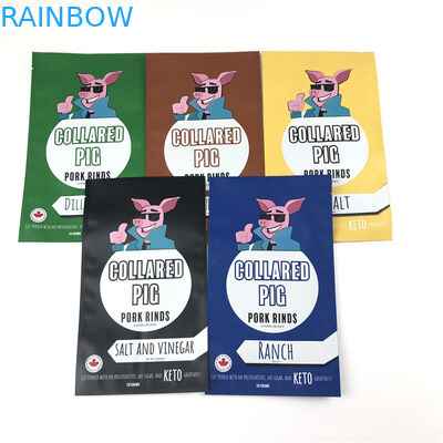 Plastik-Zipverschluß der Seiten- Dichtungs-drei sackt Plastik-wiederversiegelbaren Geruch-Beweis ein