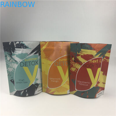 Aluminiumfolie Doypack-Geruch-Beweis-Tee-Nahrungsmittelverpackungs-Taschen mit Reißverschluss