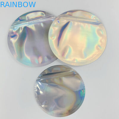 Ganz eigenhändig geschrieber Plastik Druckmünzen-Reißverschluss-Verpackentaschen-Kreis formte 3.5g