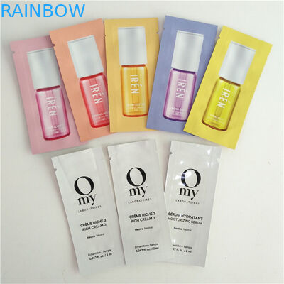 Heiße versiegelt Kosmetik probieren Verpackenkissen, die flacher Beutel Plastik 3 Seiten-Dichtungs-Taschen vereiteln