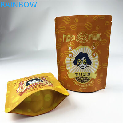 Druckimbiss-Protein-Bar-Popcorn-Plastik-Reißverschluss sackt Plastiklebensmittelverpackung 250g ein