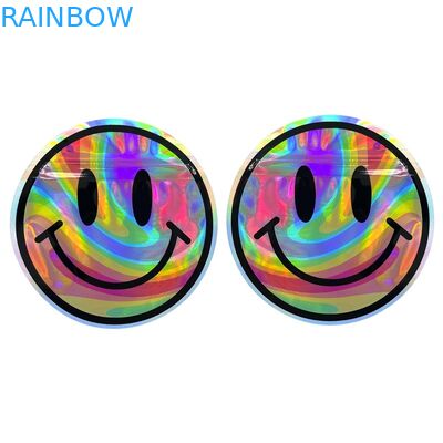 Kundenspezifischer unregelmäßige Form-Plastik-Plastikreißverschluss-Taschen-Geruch prüfen 3.5g 7g