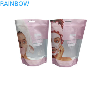 Kundenspezifische Druckaluminiumfolie stehen oben Plastikreißverschluss-Beutel für Ozean-Seesalz-Körperpeelings-Creme