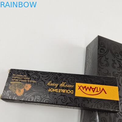 Kundenspezifische schwarze Großhandelsfarbe, die Gewichts-süßen Honey Box For Vitamax Energy-Honig des Kissen-22g verpackt