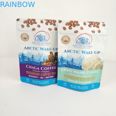 Kaffee CBD stehen oben Plastik einsackt 3.5g Plastik-PET 50 - Stärke 200microns