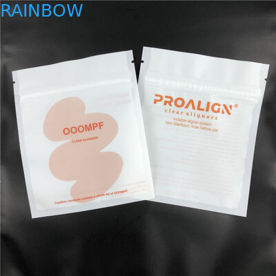 Reißverschluss Matt Black Braces Aligners Flats Plastik sackt klaren Front For Teeth Accessories ein