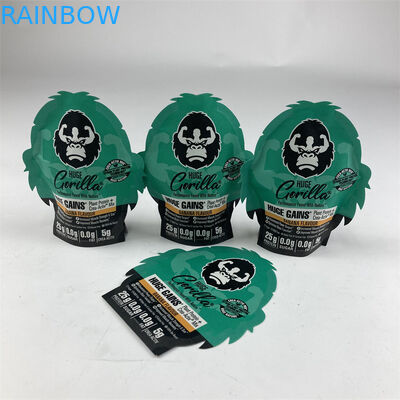 Unregelmäßige Form lamellierte Plastik-Tasche leichter Berührung Geruch-Beweis-Plastik 3.5g 7g 14g 28g mit Reißverschluss