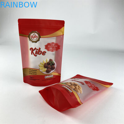 Die kundenspezifische Nahrung, die essbar ist, stehen oben die Beutel-Nuss-Acajoubaum-Erdnuss, die klaren Zipverschluss-Beutel verpackt