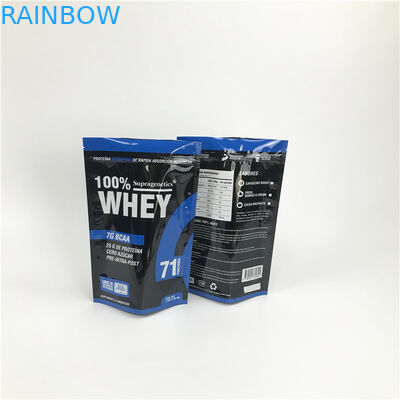 Kundenspezifische Digital, die Plastik-Nahrungsmitteltaschen-essbaren Verpackenbeutel-trockenen Nahrungsmittelreißverschluß Plastik druckt, bauscht sich