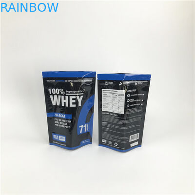 Kundenspezifische Digital, die Plastik-Nahrungsmitteltaschen-essbaren Verpackenbeutel-trockenen Nahrungsmittelreißverschluß Plastik druckt, bauscht sich