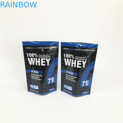 Kundenspezifische Digital, die Plastik-Nahrungsmitteltaschen-essbaren Verpackenbeutel-trockenen Nahrungsmittelreißverschluß Plastik druckt, bauscht sich