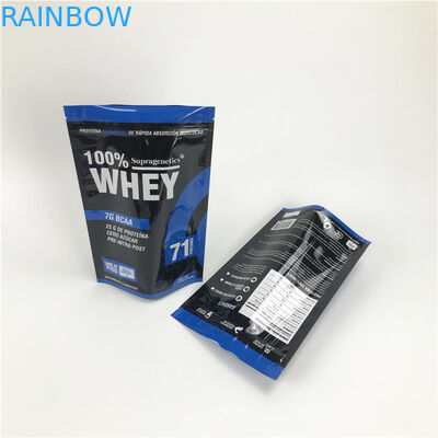 Kundenspezifische Digital, die Plastik-Nahrungsmitteltaschen-essbaren Verpackenbeutel-trockenen Nahrungsmittelreißverschluß Plastik druckt, bauscht sich