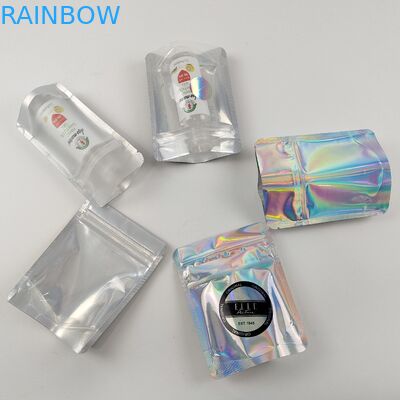 Das wiederversiegelbare kindersichere Verpacken mit Reißverschluss sackt klare Front Foil Back Edible For-Nahrung ein