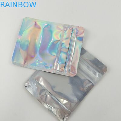Das wiederversiegelbare kindersichere Verpacken mit Reißverschluss sackt klare Front Foil Back Edible For-Nahrung ein