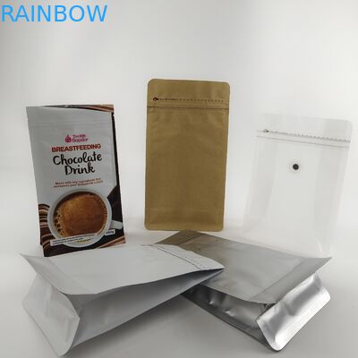 Matte Clear Mylar Aluminum Foil sackt flache untere verpackende Tasche 100g 250g 500g ein