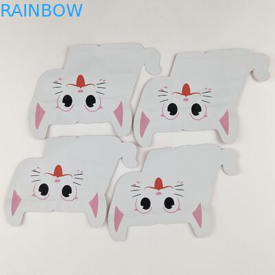 Plastikgeformter Reißverschluss Plastik sackt kindersichere Digital-Druck-unregelmäßige Folien-Verpackentaschen ein