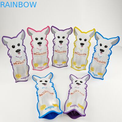 Imbiss-Käse-Plastik-Nahrungsmittelspeicher sackt mit Reißverschluss gestempelschnittenen Beutel-Kissen-Stand herauf Tasche ein