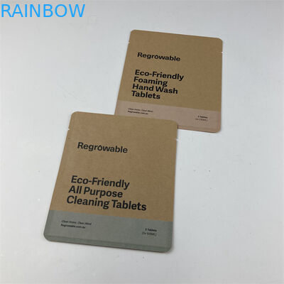 Digital Druck-kompostierbarer Kissen-Schlauchbeutel Soem-wiederverwendbarer Winkels des Leistungshebels für bilden Reinigungsauflagen