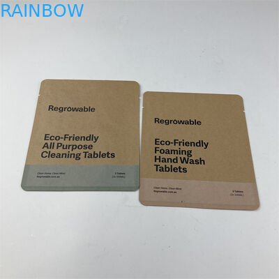 Digital Druck-kompostierbarer Kissen-Schlauchbeutel Soem-wiederverwendbarer Winkels des Leistungshebels für bilden Reinigungsauflagen