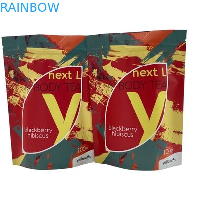 Feuchtigkeitsfester Reißverschluss stehen oben Beutel für das Nahrungsmitteltee-Kaffee-Verpacken