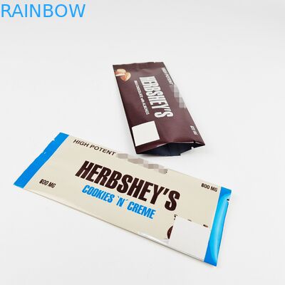 Kundenspezifische Druck-Plastik machen feuchtigkeitsfesten die Taschen-Schokoladen-Verpackentaschen Reißverschluss zu