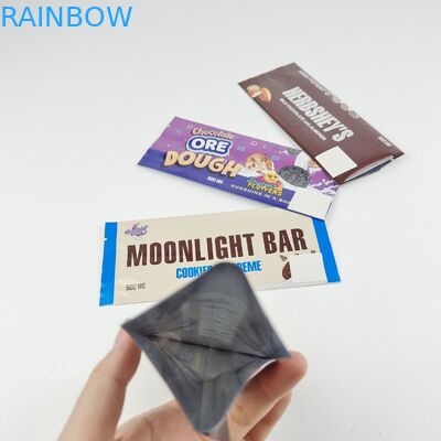 Kundenspezifische Druck-Plastik machen feuchtigkeitsfesten die Taschen-Schokoladen-Verpackentaschen Reißverschluss zu