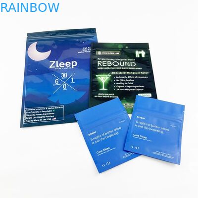 Biologisch abbaubares Folien-Kraftpapier-leeres Kissen sackt kosmetische Siegeltasche der Beispieldrei Seite ein