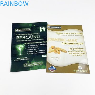 Biologisch abbaubares Folien-Kraftpapier-leeres Kissen sackt kosmetische Siegeltasche der Beispieldrei Seite ein