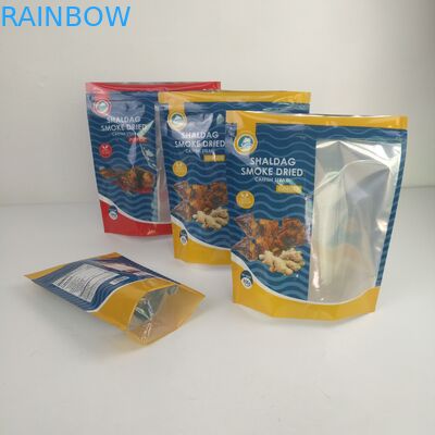 Stehen Sie oben Folie Plastik-Nahrungsmittelspeicher, die mit Reißverschluss feuchtigkeitsfesten Geruch-Beweis für Imbiss einsackt