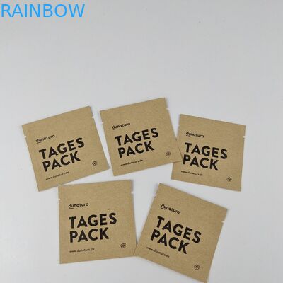 Kundenspezifische druckende biologisch abbaubare Seitensiegeltaschen Kraftpapier-Tasche MOPP 3