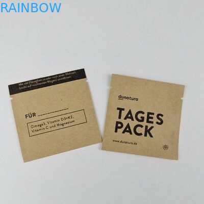 Kundenspezifische druckende biologisch abbaubare Seitensiegeltaschen Kraftpapier-Tasche MOPP 3