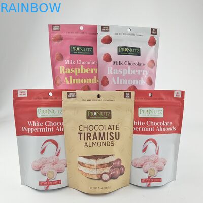 3,5 g essbare Lebensmittelverpackungsbeutel Mylar-Standbodenbeutel mit Reißverschlussfenster