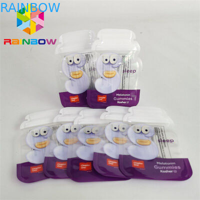 Individuell bedruckte gestanzte Mylar-Taschen 1 g 3,5 g 7 g 14 g 28 g kindersicher für Keks-Süßigkeiten