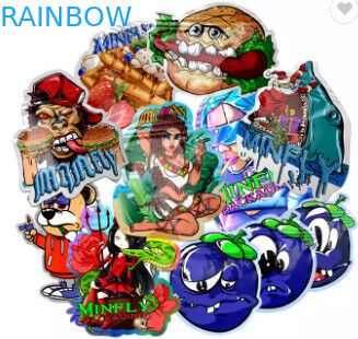 Soft Touch essbare Lebensmittelverpackungsbeutel 3,5 g Plätzchen-Sonderform gestanzte Mylar-Taschen