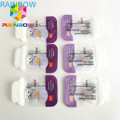 Soft Touch essbare Lebensmittelverpackungsbeutel 3,5 g Plätzchen-Sonderform gestanzte Mylar-Taschen