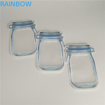 Benutzerdefinierte Form gestanzte Mylar-Tasche 3,5 g holografische geruchssichere Tasche mit Reißverschluss