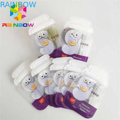 Gestanzte kleine wiederverschließbare geruchsdichte Tasche 3,5 g Keks-Mylar-Lebensmittelbeutel