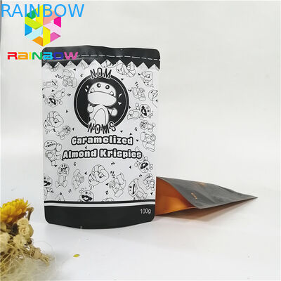 3,5 g Mylar-Taschen mit Reißverschluss, individuell bedruckt, feuchtigkeitsfest, zum Verpacken von Süßigkeiten, süßen Keksen