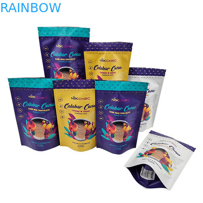 Das kundengebundene essbare Verpacken steht oben Beutel mit Reißverschluss-Geruch-Beweis