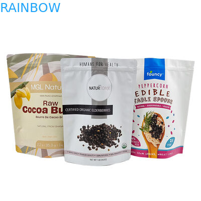 Das kundengebundene essbare Verpacken steht oben Beutel mit Reißverschluss-Geruch-Beweis