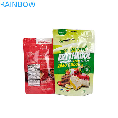 Beweis-kundenspezifische Plätzchen-Süßigkeits-Nahrungsmittelgrad-Zipverschluss-Taschen-weiße Folie des Geruch-3.5g