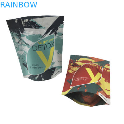 Kundenspezifische Aluminiumfolie-Taschen Logo White Coffee Beans Teas Plastik riechen Beweis