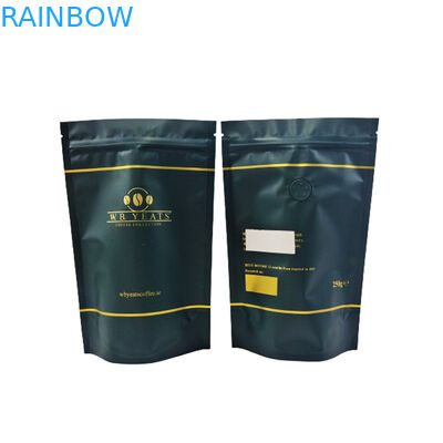 Kaffee-Tee-verpackender weißer bereifter Taschen-Geruch-Beweis mit Reißverschluss mit Ihrem Logo