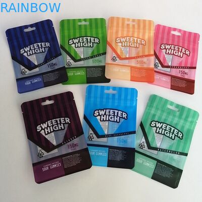 Plastikfolien-Kräuterweihrauch, der oben Plastik-Taschen-Stand-Beutel-Hanf-Blume verpackt